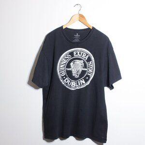 Guinness Extra Stout Beer Shirt Men XL Black